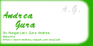 andrea gura business card